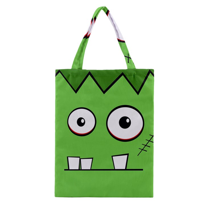 Halloween Frankenstein - green Classic Tote Bag