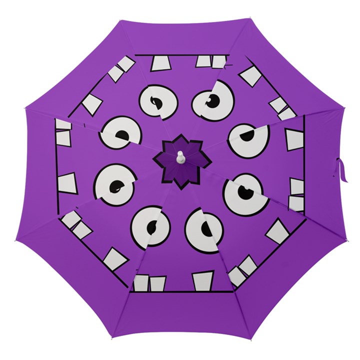 Halloween Frankenstein - Purple Straight Umbrellas