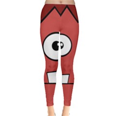 Halloween Frankenstein - Red Leggings  by Valentinaart