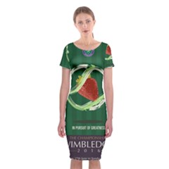 Wimbledon 2016  Classic Short Sleeve Midi Dress by AnshK