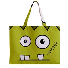 Halloween Frankenstein -yellow Zipper Mini Tote Bag by Valentinaart