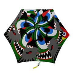 Halloween Monsters Mini Folding Umbrellas by Valentinaart