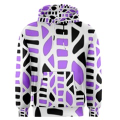 Purple Abstract Decor Men s Pullover Hoodie by Valentinaart
