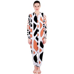 Orange Decor Onepiece Jumpsuit (ladies) 