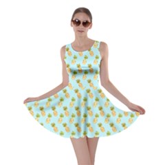 Tropical Watercolour Pineapple Pattern Skater Dress by TanyaDraws