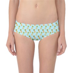 Tropical Watercolour Pineapple Pattern Classic Bikini Bottoms