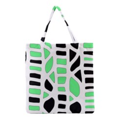 Light Green Decor Grocery Tote Bag by Valentinaart