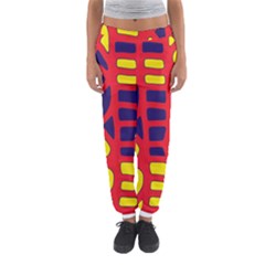 Red, Yellow And Blue Decor Women s Jogger Sweatpants by Valentinaart
