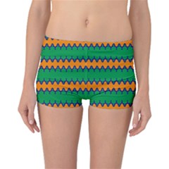 Orange Green Chains                                                                                            Boyleg Bikini Bottoms by LalyLauraFLM