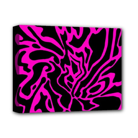 Magenta And Black Deluxe Canvas 14  X 11  by Valentinaart