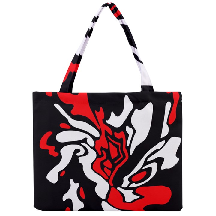 Red, black and white decor Mini Tote Bag