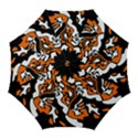 Orange, white and black decor Golf Umbrellas View1