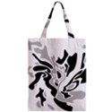 Gray, black and white decor Zipper Classic Tote Bag View1