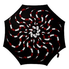 Red Snakes Hook Handle Umbrellas (medium) by Valentinaart