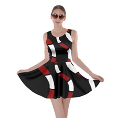 Red Snakes Skater Dress by Valentinaart