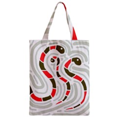 Snakes Family Zipper Classic Tote Bag by Valentinaart