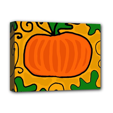 Thanksgiving Pumpkin Deluxe Canvas 16  X 12   by Valentinaart