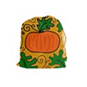 Thanksgiving pumpkin Drawstring Pouches (Large)  View1