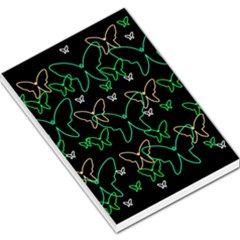 Green Butterflies Large Memo Pads