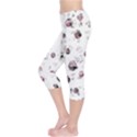 White and red soul Capri Leggings  View3