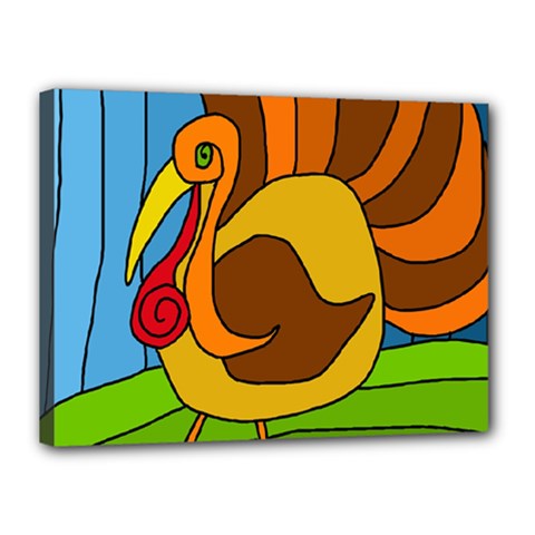 Thanksgiving Turkey  Canvas 16  X 12  by Valentinaart