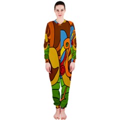 Thanksgiving Turkey  Onepiece Jumpsuit (ladies)  by Valentinaart