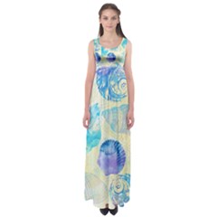 Seashells Empire Waist Maxi Dress