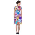 Anemones Short Sleeve Front Wrap Dress View2