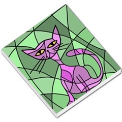 Artistic Cat - Purple Small Memo Pads by Valentinaart