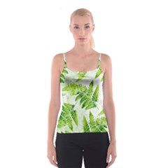 Fern Leaves Spaghetti Strap Top by DanaeStudio