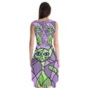 Artistic cat - green Sleeveless Chiffon Dress   View2