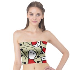 Playful Abstraction Tube Top by Valentinaart