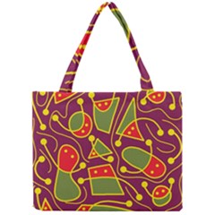 Playful Decorative Abstract Art Mini Tote Bag by Valentinaart