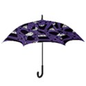 Playful abstract art - purple Hook Handle Umbrellas (Small) View3