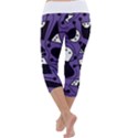 Playful abstract art - purple Capri Yoga Leggings View4