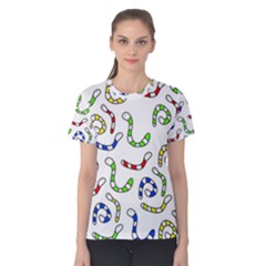 Colorful worms  Women s Cotton Tee