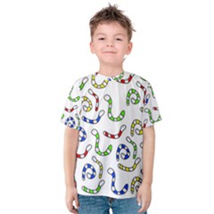 Colorful worms  Kid s Cotton Tee