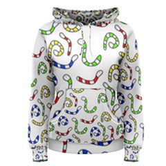 Colorful worms  Women s Pullover Hoodie
