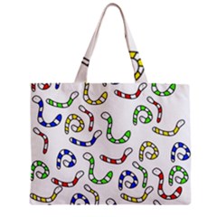 Colorful Worms  Zipper Mini Tote Bag by Valentinaart