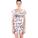 Cute worms Short Sleeve Bodycon Dress View1