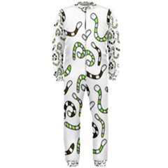 Green Worms Onepiece Jumpsuit (men)  by Valentinaart