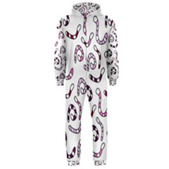 Purple Worms Hooded Jumpsuit (men)  by Valentinaart