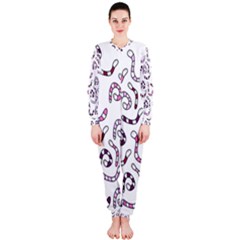 Purple Worms Onepiece Jumpsuit (ladies)  by Valentinaart