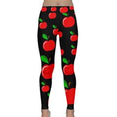Red Apples  Yoga Leggings  by Valentinaart
