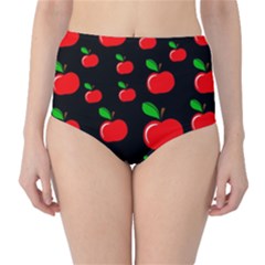 Red Apples  High-waist Bikini Bottoms by Valentinaart
