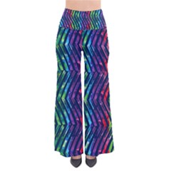 Colorful Lines Women s Chic Palazzo Pants 