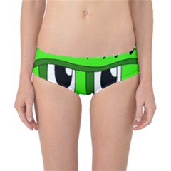 Halloween Frankenstein - Green Classic Bikini Bottoms by Valentinaart