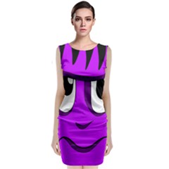 Halloween - Purple Frankenstein Classic Sleeveless Midi Dress by Valentinaart