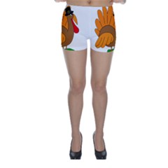 Thanksgiving Turkey - Transparent Skinny Shorts