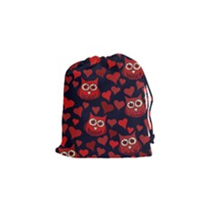 Owl You Need In Love Owls Drawstring Pouches (small)  by BubbSnugg